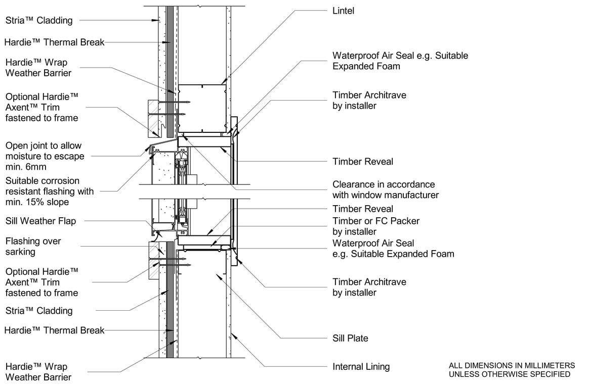 Navigate to STRIA Steel DF Window Head And Sill - Trim