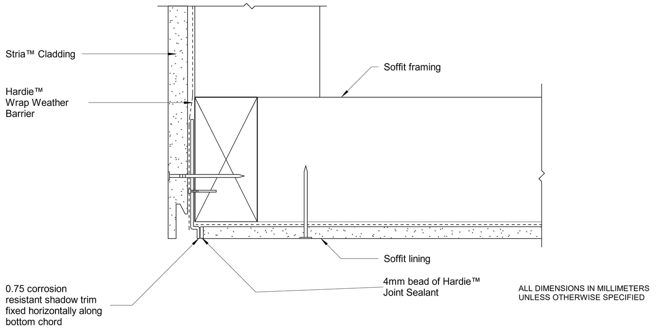 Navigate to STRIA Timber DF Facade-Soffit Junction - Direct Fix