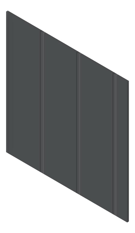3D Presentation Image of Cladding Board JamesHardie StriaCladdingSmooth Vertical 325 Domino