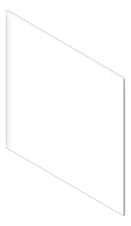 3D Shaded Image of Cladding Board JamesHardie StriaCladdingSmooth Vertical 325 LexiconQuarter
