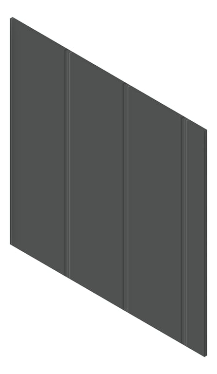 3D Presentation Image of Cladding Board JamesHardie StriaCladdingSmooth Vertical 325 Monument