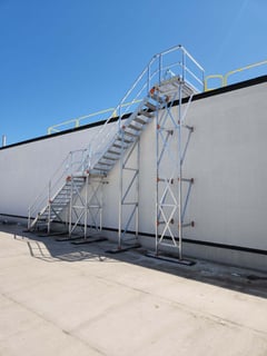 Stair system.jpg Image of Stair Modular KattsafeUSA 2Stages LeftExit