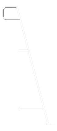 Left Image of Ladder Angled KattsafeUSA GrabRail