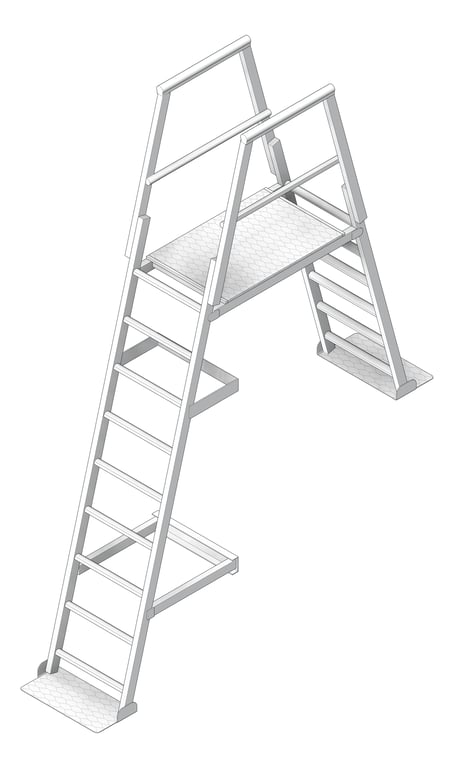 Navigate to Ladder Angled KattsafeUSA ParapetPlatform