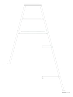 Left Image of Ladder Angled KattsafeUSA ParapetPlatform