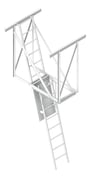 3D Shaded Image of Ladder FoldDown KattsafeUSA Commercial SuspensionKit