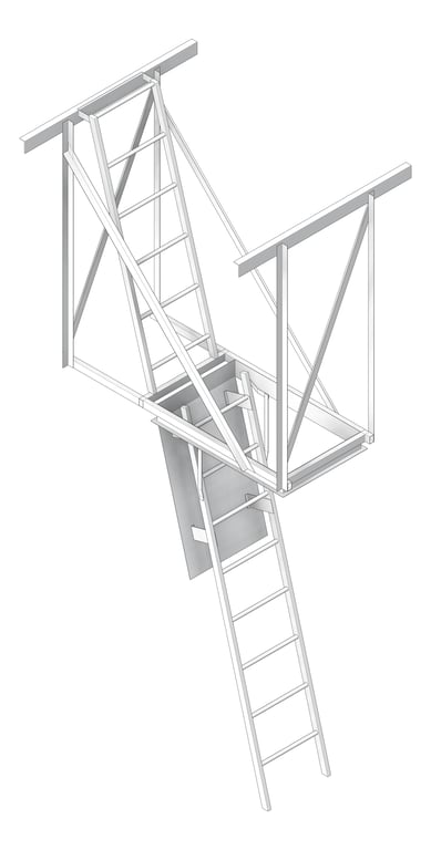Ladder FoldDown KattsafeUSA Commercial SuspensionKit