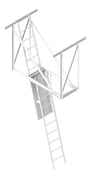 3D Shaded Image of Ladder FoldDown KattsafeUSA Maxi SuspensionKit