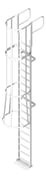 3D Shaded Image of Ladder Vertical KattsafeUSA Caged GrabRail