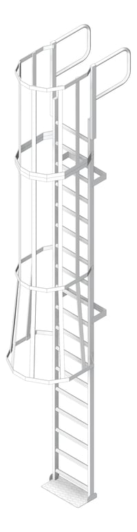 Navigate to Ladder Vertical KattsafeUSA Caged GrabRail
