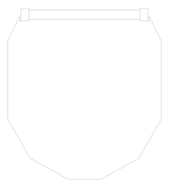 Plan Image of Ladder Vertical KattsafeUSA Caged RoofAccessHatch