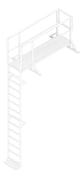 3D Documentation Image of Ladder Vertical KattsafeUSA WalkwayPlatform