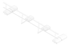 3D Documentation Image of Guardrail NonPenetrating KattsafeUSA Stackable Cantilevered