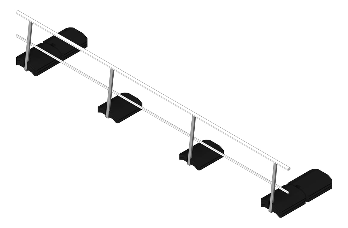 Guardrail NonPenetrating KattsafeUSA Stackable InLine