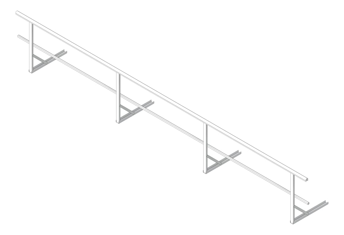 Guardrail RoofMount KattsafeUSA Metal