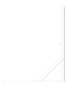 Left Image of Guardrail RoofMount KattsafeUSA Metal