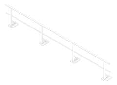 3D Documentation Image of Guardrail SurfaceMount KattsafeUSA