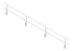 3D Shaded Image of Guardrail WallMount KattsafeUSA Internal
