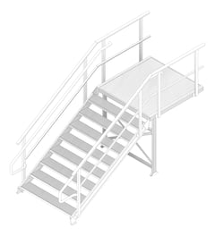 3D Documentation Image of Dock Stair KattsafeUSA