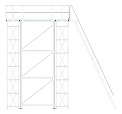 Left Image of Platform Modular KattsafeUSA CoolingTower Ladder Left