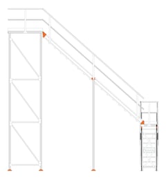 Left Image of Stair Modular KattsafeUSA LShape 2Stages
