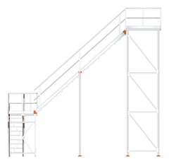 Left Image of Stair Modular KattsafeUSA LShape 2Stages RightExit