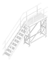 3D Documentation Image of Stair Modular KattsafeUSA Platform