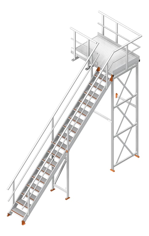 Navigate to Stair Modular KattsafeUSA Platform NoSupport LeftExit
