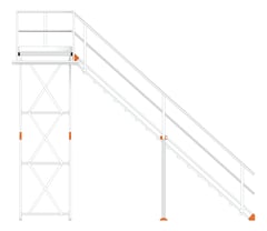 Left Image of Stair Modular KattsafeUSA Platform NoSupport LeftExit