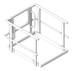3D Shaded Image of Guardrail KattsafeUSA AccessHatchKit