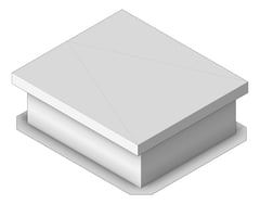 3D Shaded Image of RoofAccessHatch Hinged KattsafeUSA