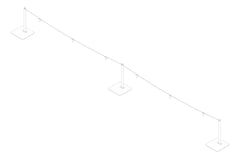 3D Documentation Image of FallProtection WarningLine KattsafeUSA NonPenetrating