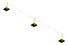 3D Shaded Image of FallProtection WarningLine KattsafeUSA NonPenetrating