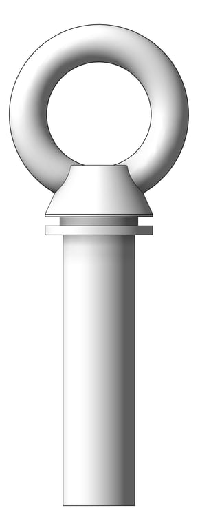 Front Image of AnchorPoint Kattsafe ConcreteMount RemovableEyeBolt