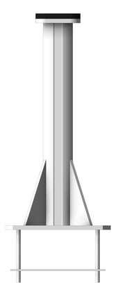 Left Image of AnchorPoint Kattsafe MegaPost StructuralMount CastInBase