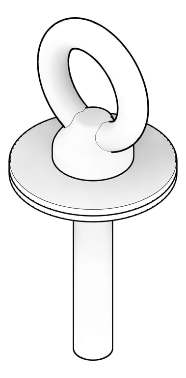 3D Documentation Image of AnchorPoint Kattsafe PurlinMount