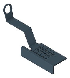 3D Shaded Image of AnchorPoint Kattsafe TimberMount TiledRoof