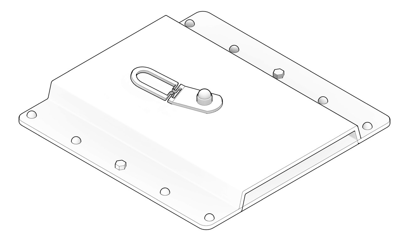 3D Documentation Image of AnchorPoint Kattsafe TopMount