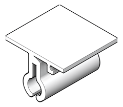 3D Shaded Image of Mount Walkway Kattsafe StandingSeam RoofClamp