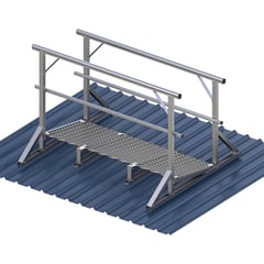 GW7-Kattsafe-walkway-guardrail-both-sides-levelled-metal-deck-mount.jpg Image of Walkway Kattsafe Guardrail2Sides Levelled