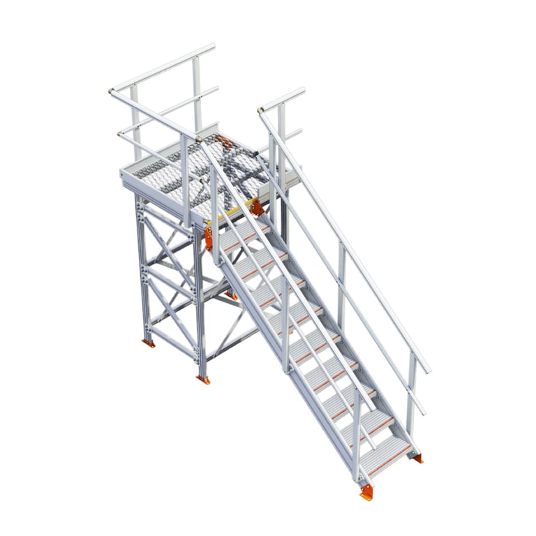 KS30R-Kattsafe-modular-platform-rightt-exit.jpg Image of Stair Modular Kattsafe Platform RightExit