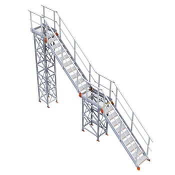 KS40-Kattsafe-modular-2-stage-stairs.jpg Image of Stair Modular Kattsafe 2Stages