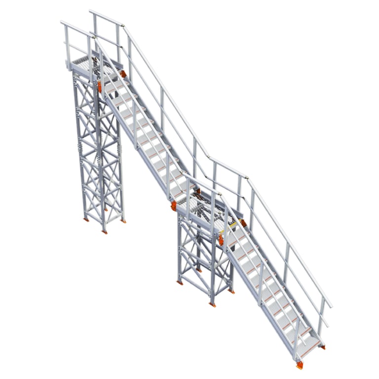 KS40-Kattsafe-modular-2-stage-stairs.jpg Image of Stair Modular Kattsafe 2Stages