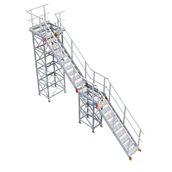 KS40R-Kattsafe-modular-2-stage-stairs-right-exit.jpg Image of Stair Modular Kattsafe 2Stages RightExit