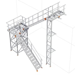 KS60L-Kattsafe-modular-2-stage-stairs-Ushape-left-exit.jpg Image of Stair Modular Kattsafe UShape 2Stages LeftExit