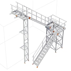 KS60R-Kattsafe-modular-2-stage-stairs-Ushape-right-exit.jpg Image of Stair Modular Kattsafe UShape 2Stages RightExit