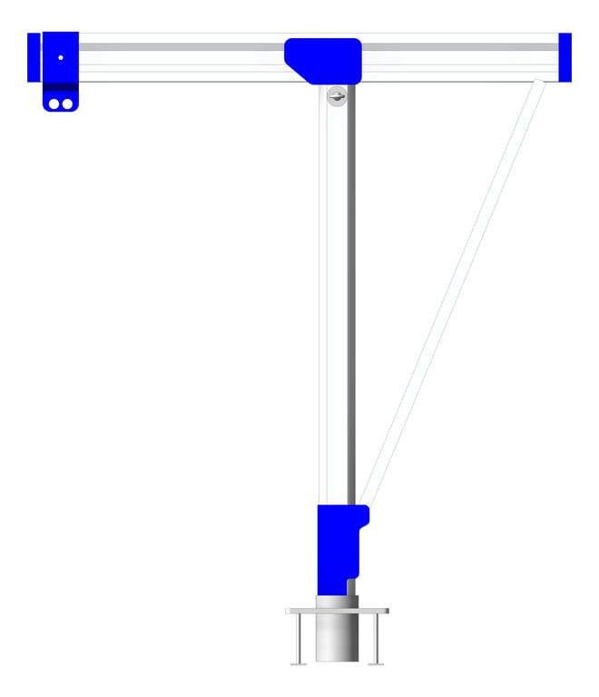 Front Image of FallProtection DavitBase Kattsafe FloorMount CastInBase