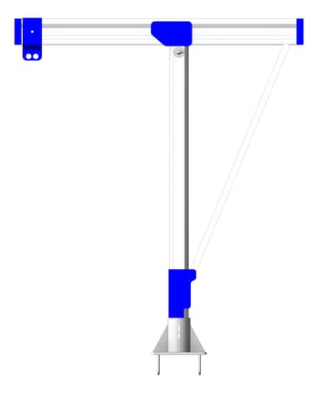 Front Image of FallProtection DavitBase Kattsafe FloorMount CastInCage