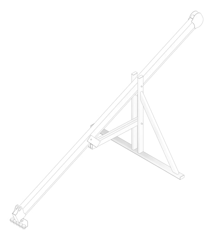 3D Documentation Image of FallProtection RopeAccessNeedle Kattsafe 1200AFrame
