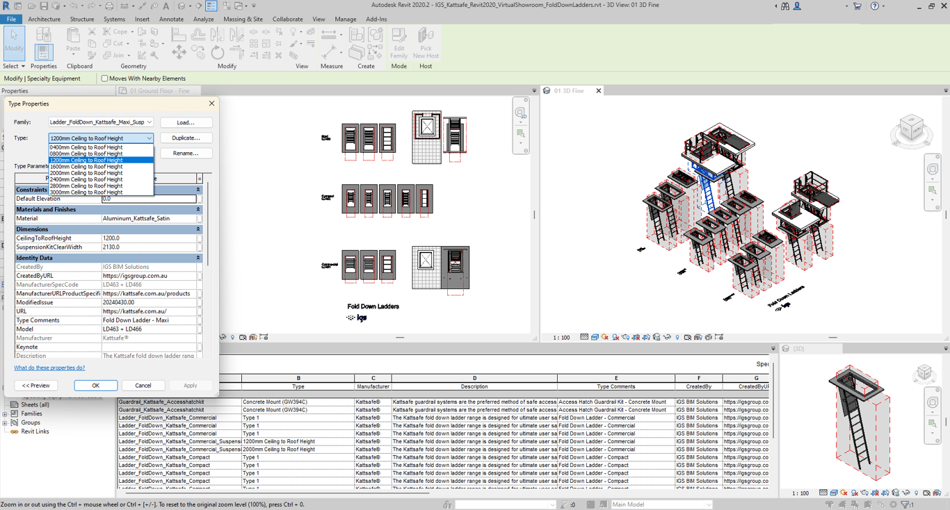 Kattsafe FoldDownLadders VirtualShowroom